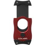 Colibri S-Cut Carbon Fiber Cigar Cutter - Red