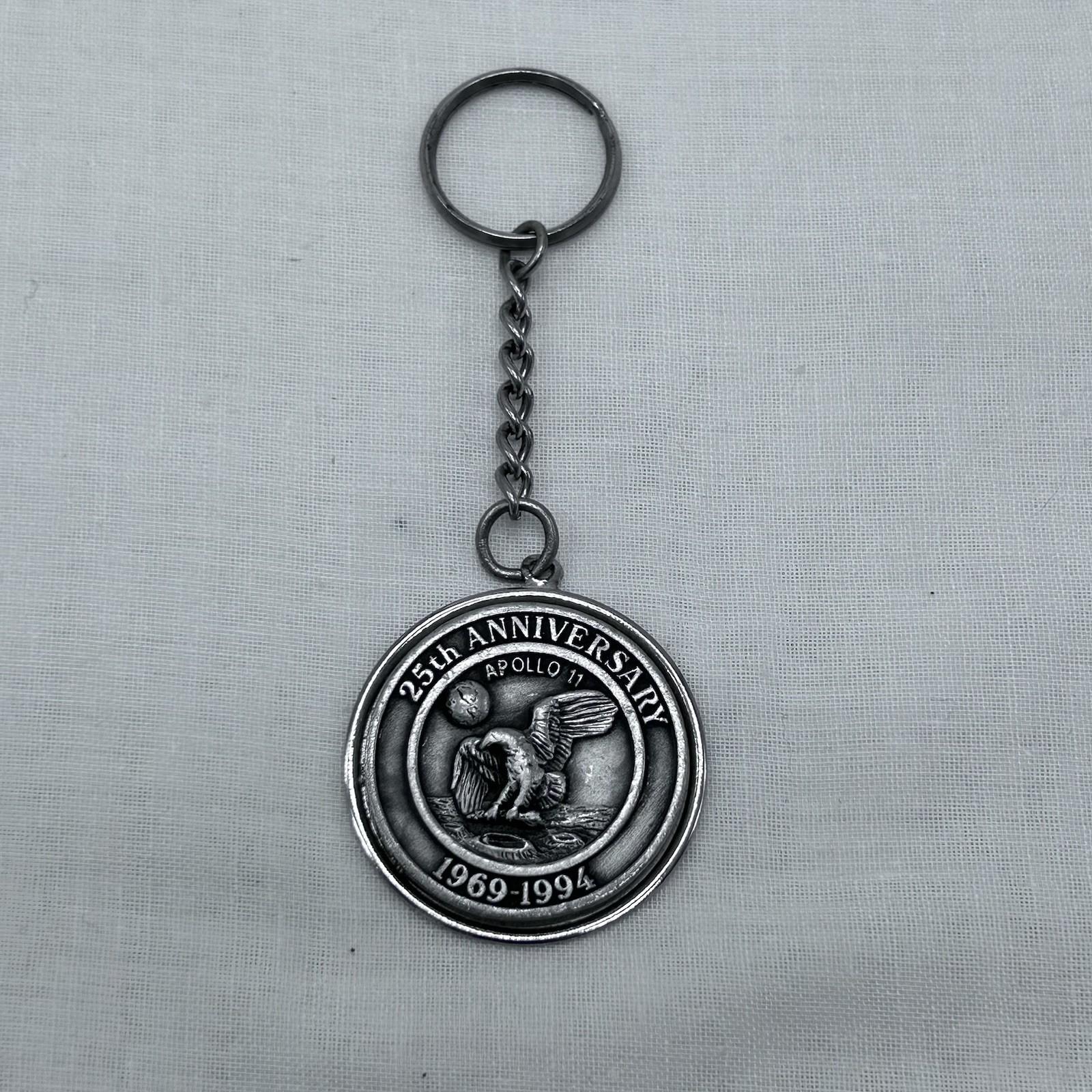 Apollo 11 25th Anniversary Pewter Keychain