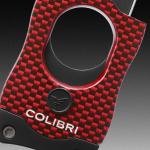 Colibri S-Cut Carbon Fiber Cigar Cutter - Red