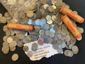 50 Circulated 1943 Steel Pennies - Quantity Discounts