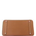 Brown Hermes Birkin 40 Bag with Palladium Hardware