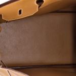 Brown Hermes Birkin 40 Bag with Palladium Hardware