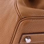 Brown Hermes Birkin 40 Bag with Palladium Hardware