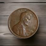 1969 DDO Lincoln Memorial Penny with 3 Under Liberty