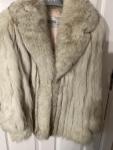 Vintage Silver Fox Fur Coat - Size XL