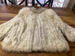 Vintage Silver Fox Fur Coat - Size XL