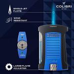 Colibri Daytona Matte Blue Butane Torch Lighter