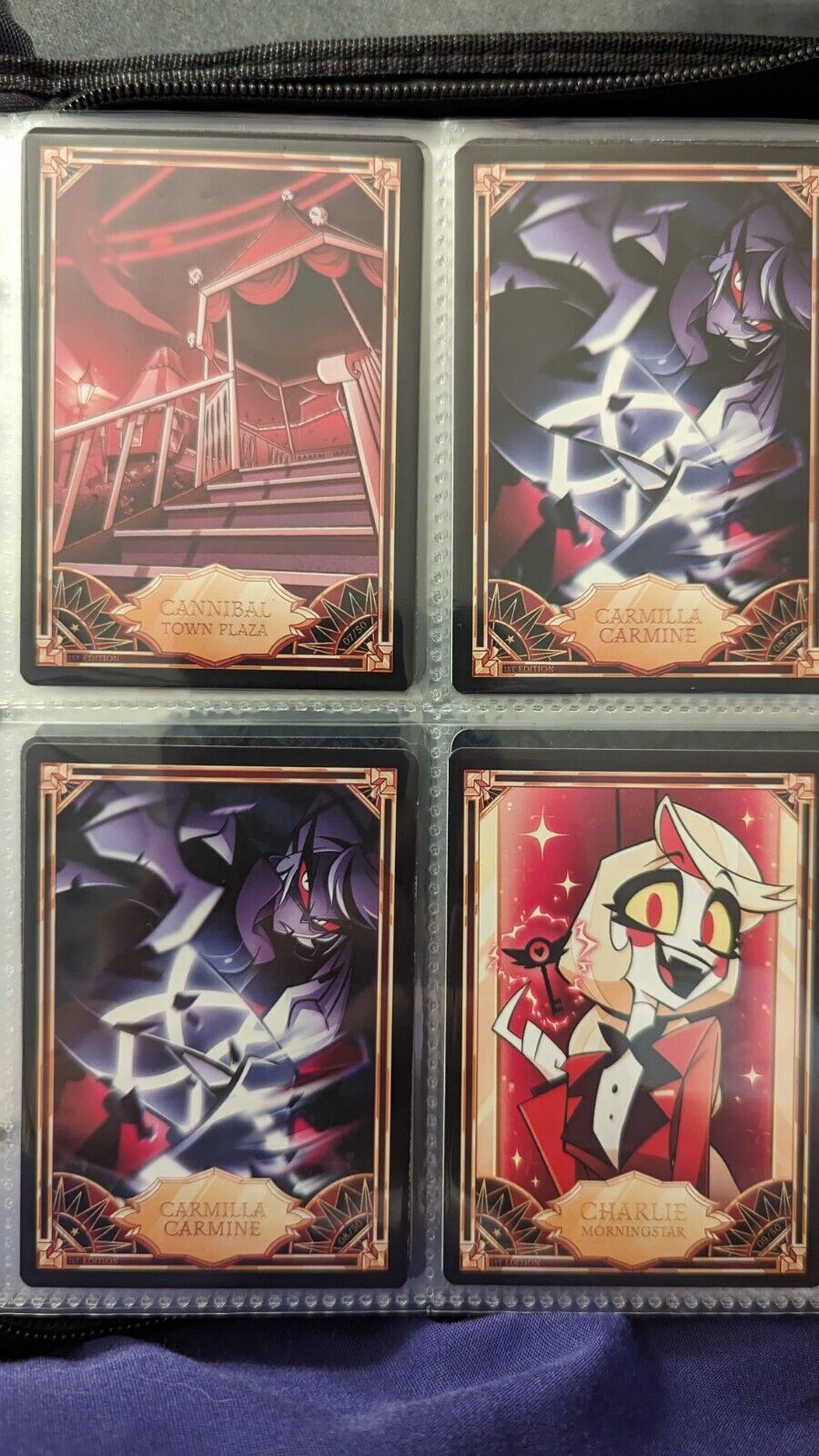 hazbin hotel trading cards alastor foil