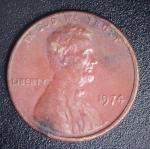 1974 Rare Red Penny No Mint Mark
