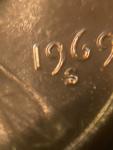 1969 DDO Lincoln Memorial Penny Error Coin