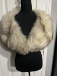 Norwegian Blue Fox Fur Shawl Wrap