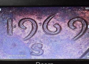 1969-S Lincoln Memorial Penny Doubled Die Obverse