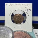 1969-S Lincoln Memorial Penny Doubled Die Obverse