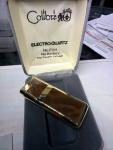 Colibri Electro-Quartz Lighter Gold & Wood Case