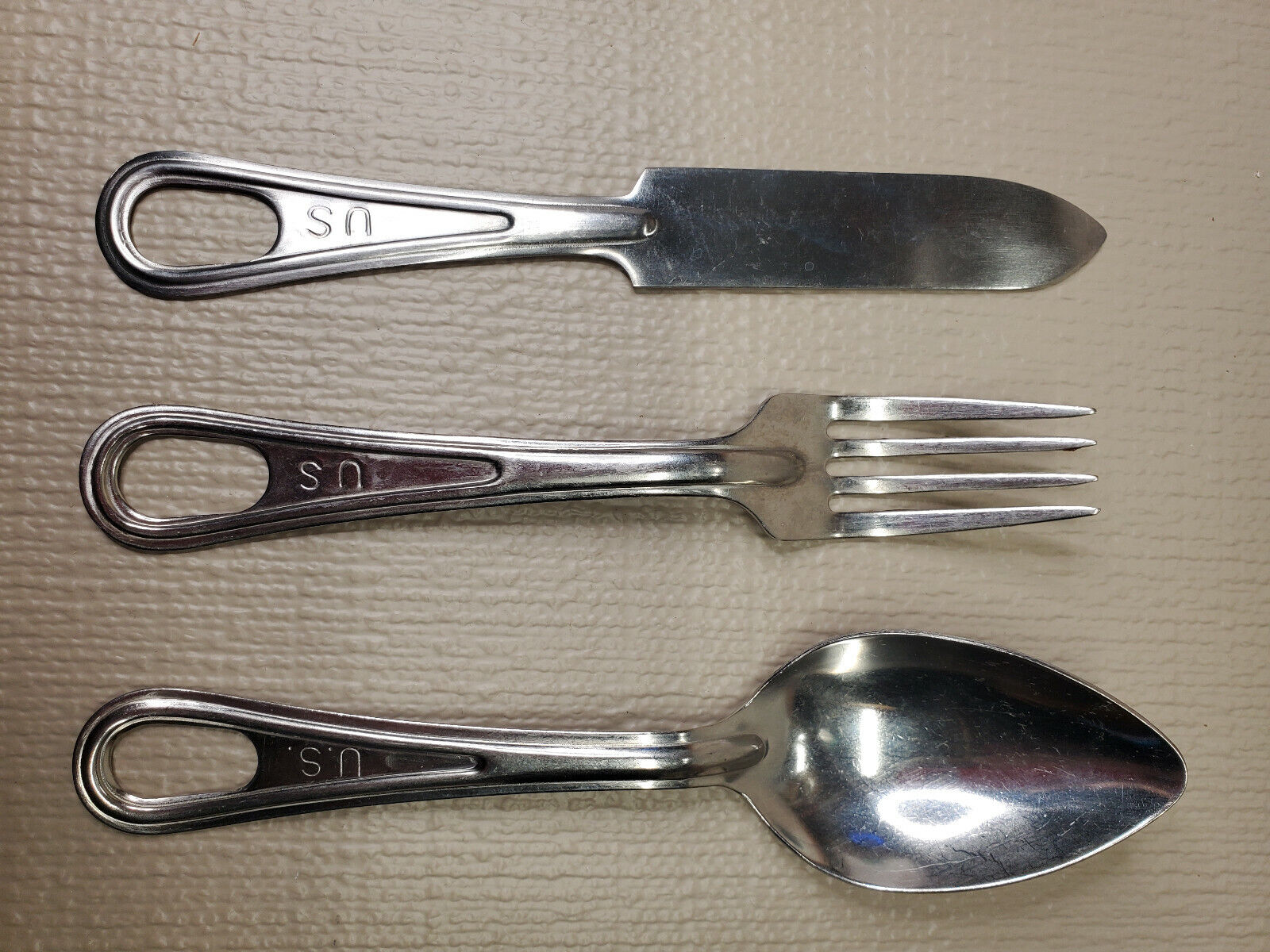 Saga Military Utensils: Knife, Fork, Spoon (3-piece set)