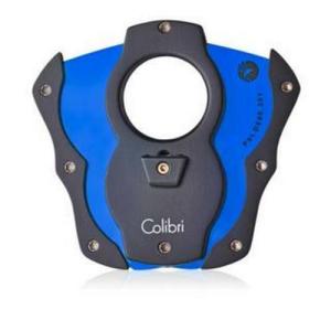 Colibri Double Guillotine Cigar Cutter - Black/Blue