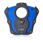Colibri Double Guillotine Cigar Cutter - Black/Blue