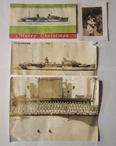 WWII USS Hector Naval Officer Memorabilia 1944
