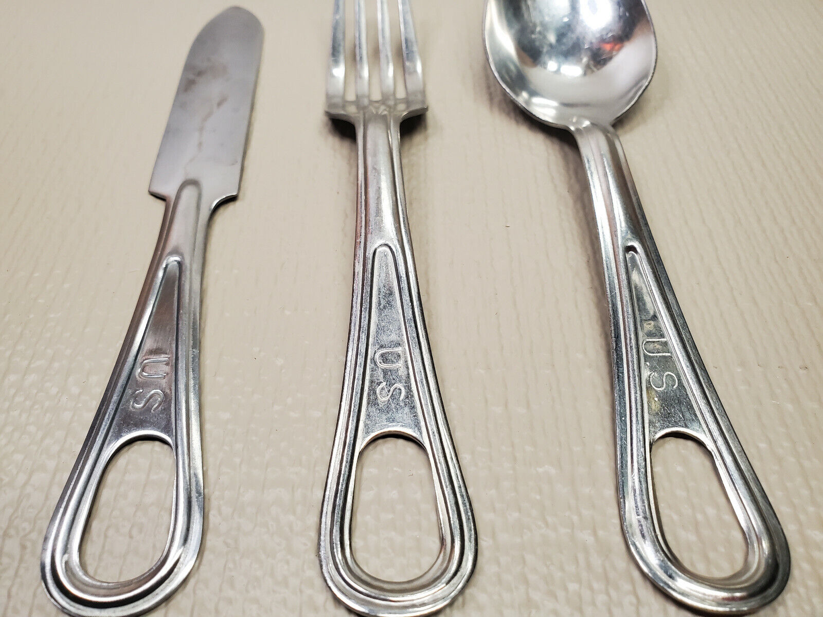 Saga Military Utensils: Knife, Fork, Spoon (3-piece set)
