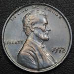 1972 Lincoln Memorial Copper Cent Doubled Die