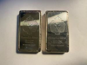 2x 10 oz Scottsdale Mint Silver Stacker Bars