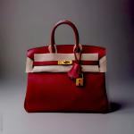 Hermes Birkin 25 Handbag in Deep Red