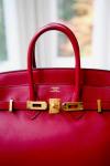 Hermes Birkin 25 Handbag in Deep Red