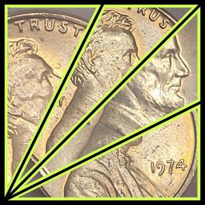 1974 Lincoln Memorial Penny - No Mint Mark