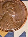 1974 Lincoln Penny Without Mint Mark