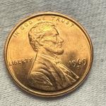 1969 S Lincoln Memorial Cent - Double Die Reverse