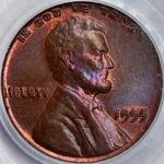 1955 Lincoln Wheat Cent Penny DDO MS63RB CAC