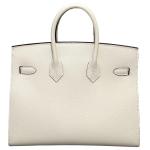 Hermes Birkin 25 Craie Leather Handbag