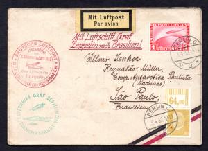 Germany Brazil 1932 Graf Zeppelin Flight Cover