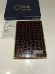 Colibri Vintage Brown Crocodile Cigarette Case and Lighter