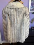 SAGA Blue Fox Fur Coat - Size XL