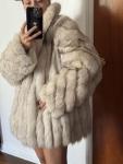 SAGA Blue Fox Fur Coat - Size XL