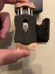 Colibri V-Cut Cigar Cutter with Alligator Sheath