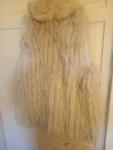 Blue Fox Fur Vest - Small Size