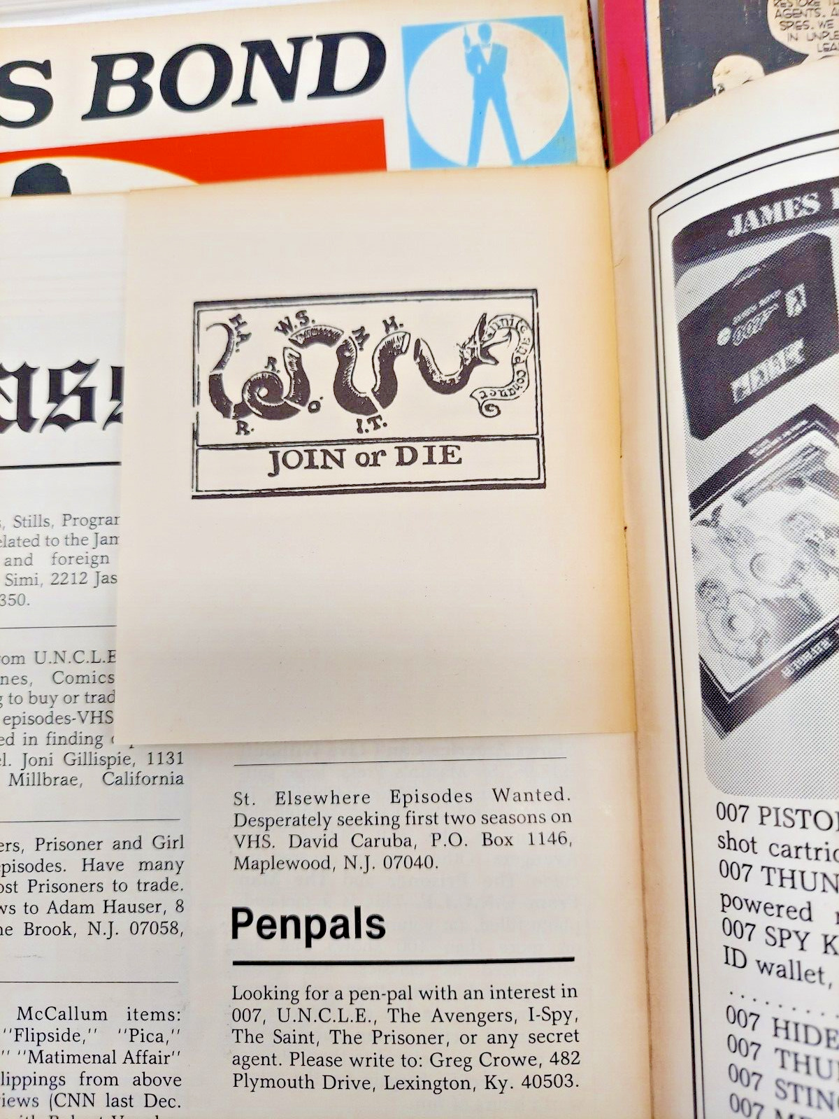 1980's+ James Bond 007 Comics/Magazines Bundle - 4 Pack