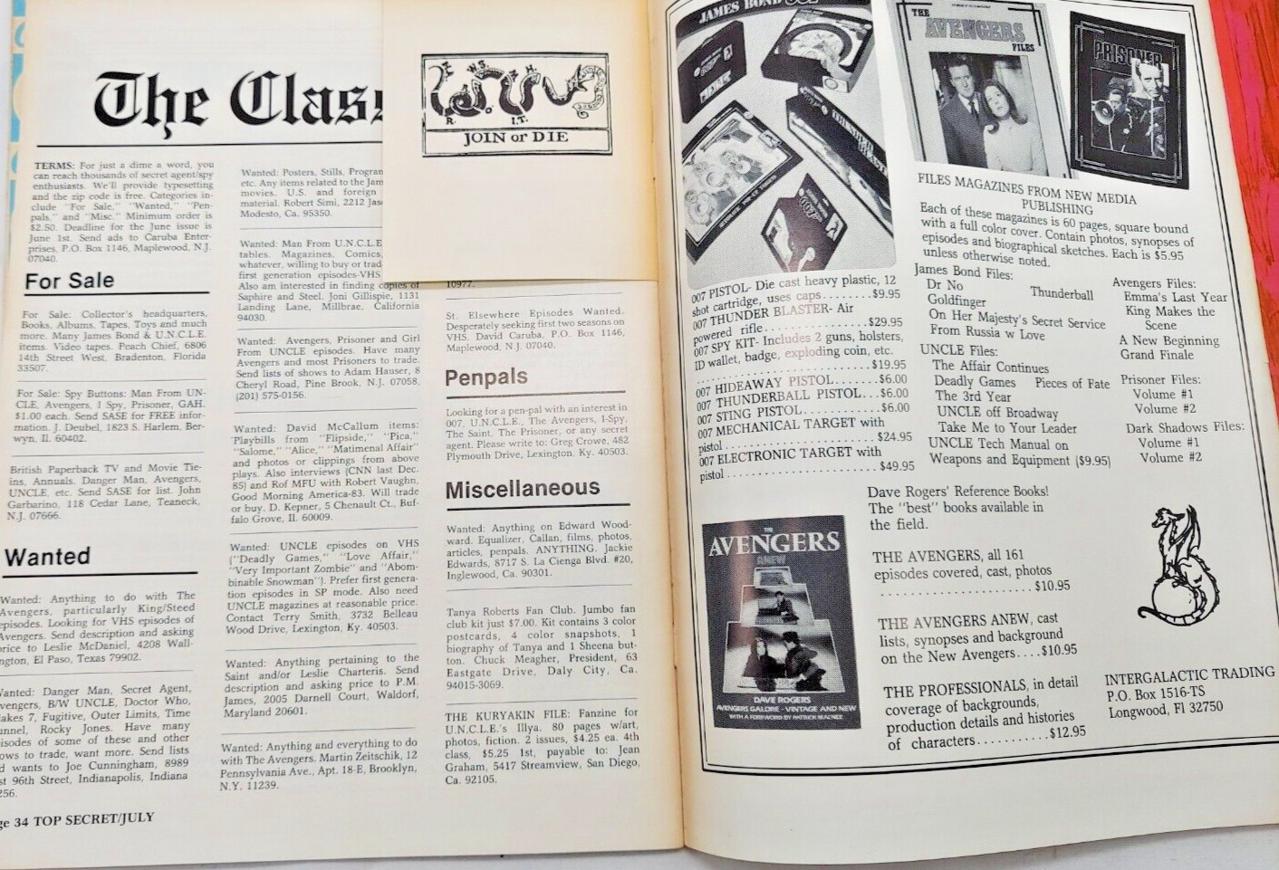 1980's+ James Bond 007 Comics/Magazines Bundle - 4 Pack