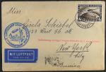 1929 Germany Zeppelin Airmail Cover with 4M Stamp