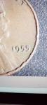 1955 Wheat Penny with Die Cracks and DDO