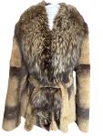 Women's Genuine Saga Fur Jacket, M/L