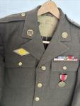 WWII US Army Officer Jacket and Hat Set