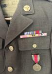 WWII US Army Officer Jacket and Hat Set