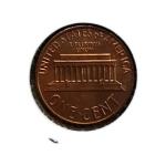 1974 Lincoln Memorial Penny Coin No Mint Mark