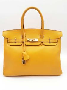 Hermès Birkin 35 Yellow Epsom Handbag