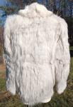 Vintage Norwegian Blue Fox Fur Jacket, Large