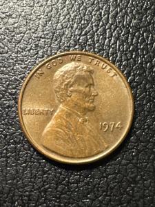 1974 Rare Penny Without Mint Mark
