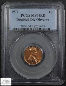 1972 Red Doubled Die Lincoln Memorial Cent